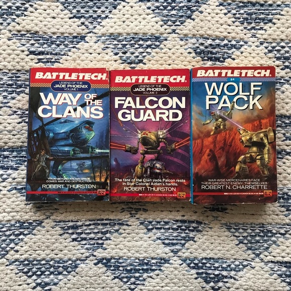Vintage Battletech Legend of Jade Phoenix Robert Thurston Paperback Book Set - Picture 1 of 3